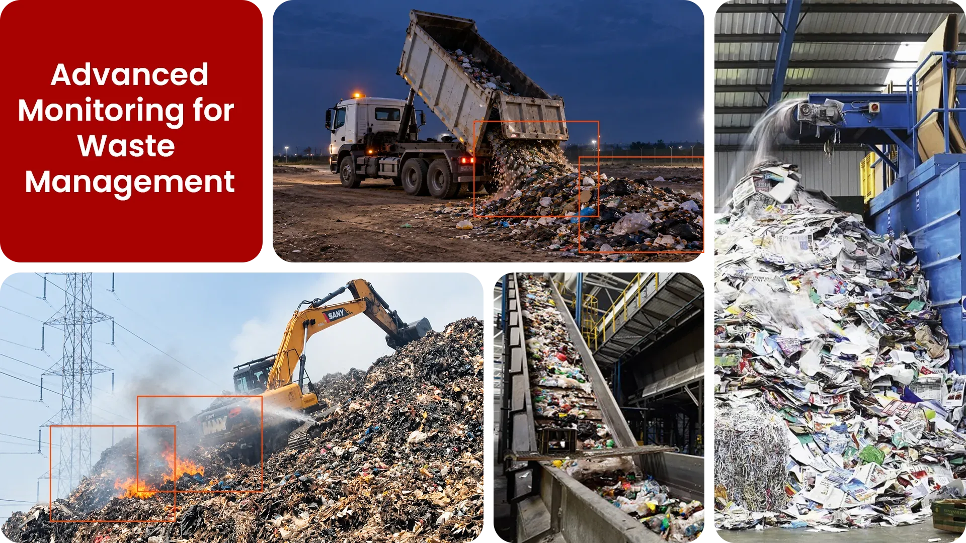 Intelligent security for waste management: yards, plant and vehicles outlined