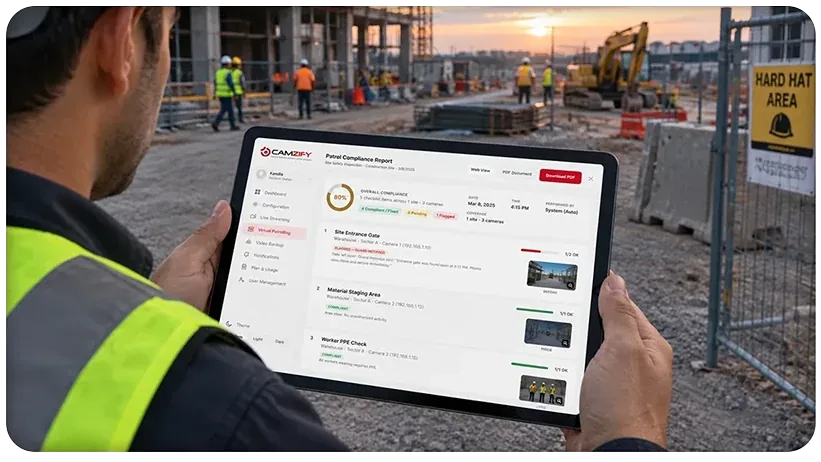 Cover illustration for the guide Construction Site Security Checklist