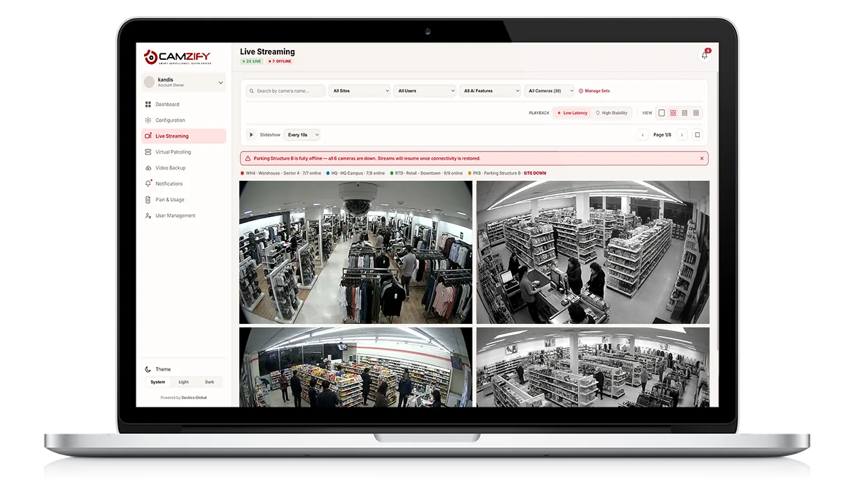 Vorschau der Ansicht Live-Streaming