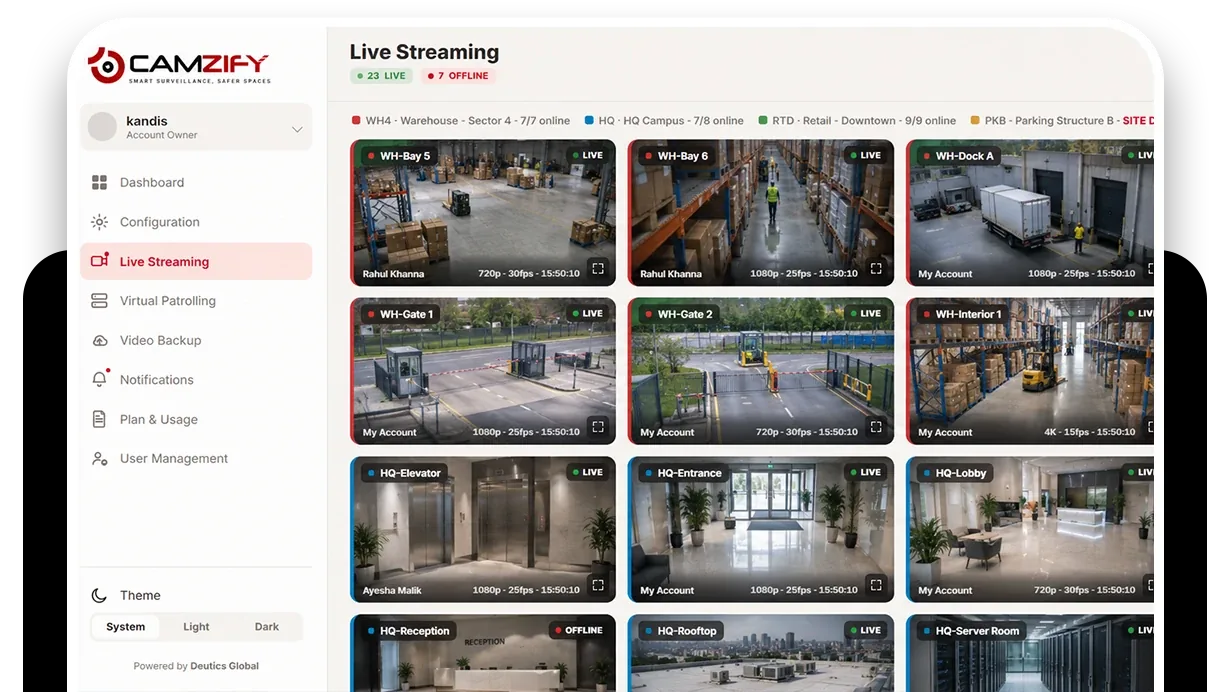 Remote video monitoring: illustration